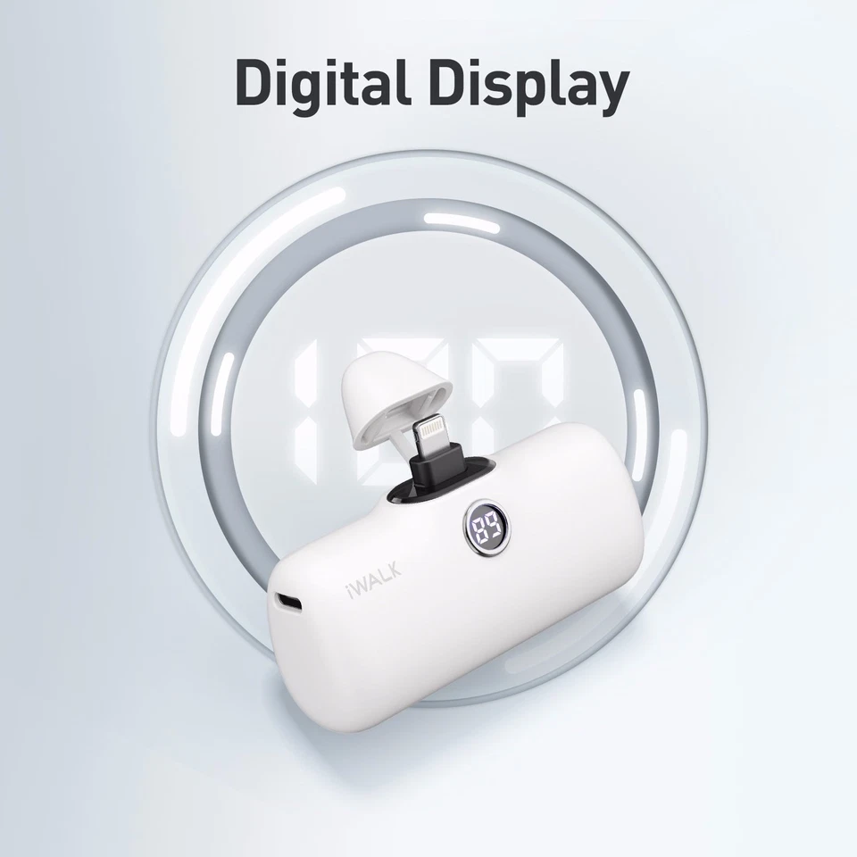 New -- iWALK Portable Charger, 4800mAh L1ghtning Port Fast Charging Power Bank - Image 3 of 4