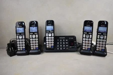 Panasonic KX-TGE240 Phone Base Unit 5 Handset System Talking Caller ID