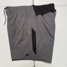 Nike Men  s 2XL Contend Volley Swim Trunk Shorts Heather Dark Gray NESSA482-365