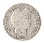United States 1904-S Barber Dime 10 Cents 90% Silver San Francisco Mint Coin