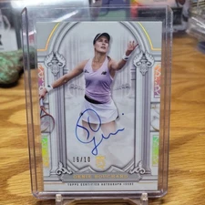 2024 Topps Royalty Tennis Genie Bouchard Auto Imperial Ink Gold 6/10