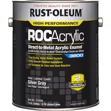 Rust-Oleum 315506 Acrylic Enamel Coating, Silver Gray, 1 Gal