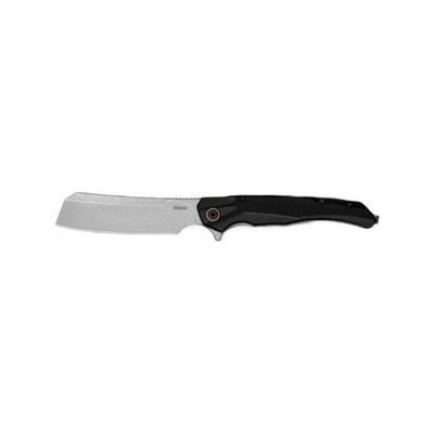 Kershaw 2078 Strata Cleaver Folding Knife 4'' D2 Stonewashed Plain Edge Blade,