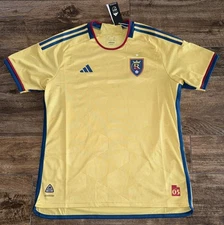 MLS Real Salt Lake RSL 23-24 Adidas AUTHENTIC Yellow Soccer Jersey XL NEW $150