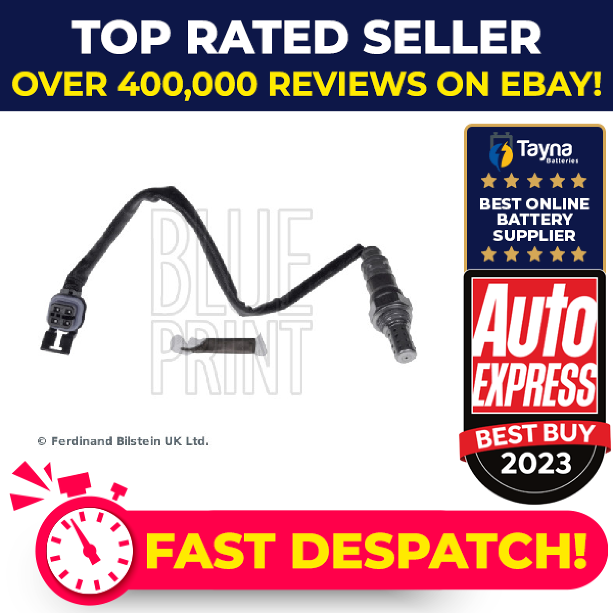 Lambda Sensor fits CADILLAC SRX 3.6 Post Cat 04 to 08 LY7 Oxygen Blue Print New