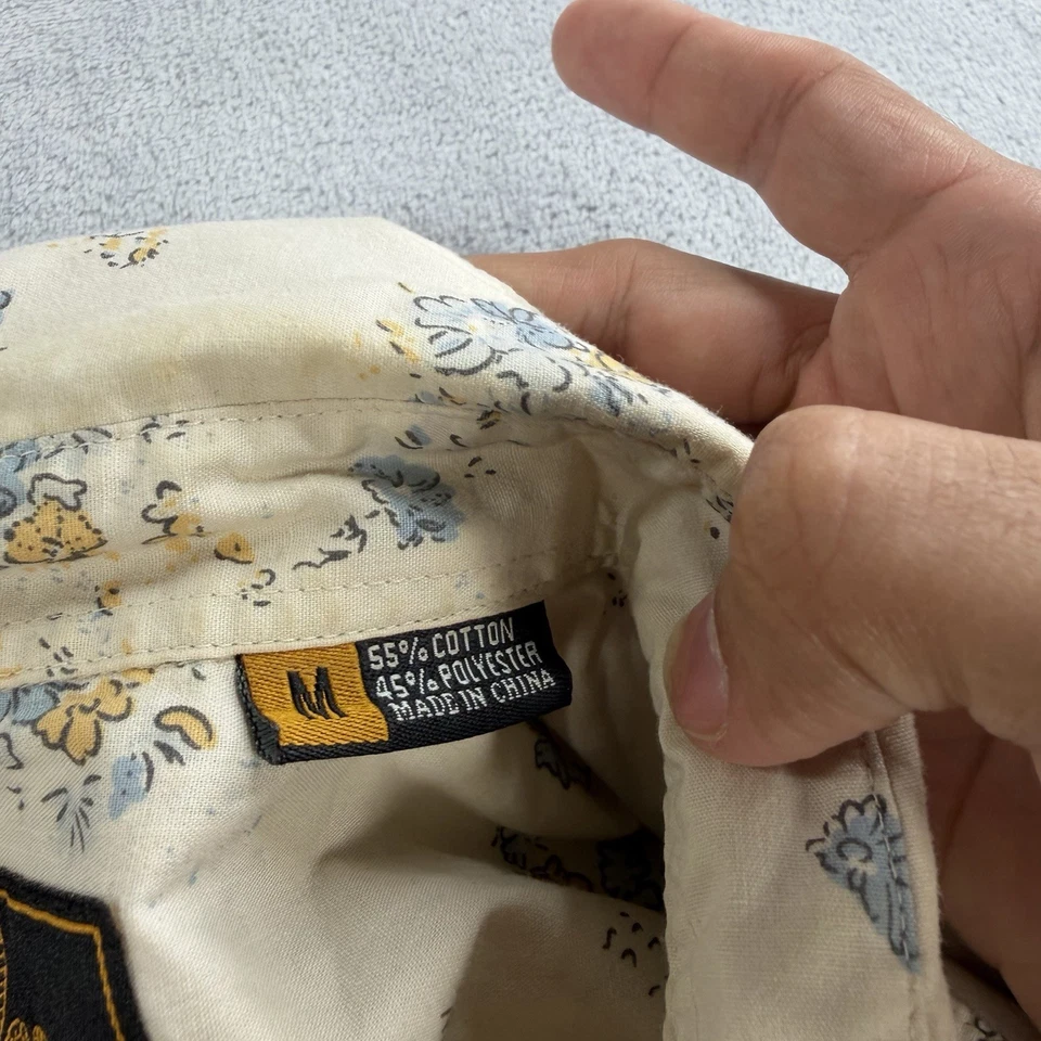 Camisa Howler Bros Para Hombres Mediana Floral H Bar B Perla Snap Western Yokes SS Foto 3 de 4