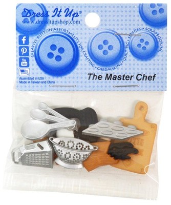 Dress It Up Embellishments-The Master Chef - 6 Pack
