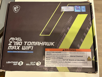 MSI MAG Z790 TOMAHAWK MAX WIFI  LGA 1700 DDR5 PCIe5 ATX Motherboard TOP
