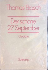 Der schöne 27. September. Gedichte. (Neuwertiger Zustand) Brasch, Thomas:
