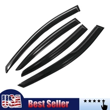Wind Deflector For Chevy Cruze 2011-2015 Black 4pcs Tape-on Out-Channel