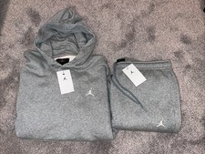 Nike Jordan Jumpman Essentials Jogger  Hoodie Suit Set Grey Mens Size XL