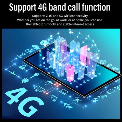 2 In 1 Tablet 10.1 Inch For 11.0 With BT Keyboard 4G LTE 5G WiFi 12 WGRB
