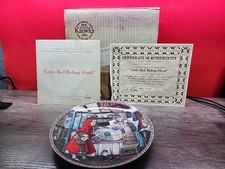 Knowles Little Red Riding Hood Plate Collection Once Upon A Time 1988 Limited