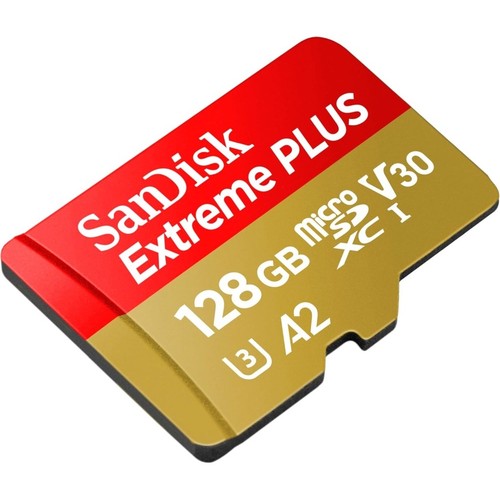 Sandisk Extreme Plus SDXC 128 GB microSD-Karte 200/90 MB/s V30 U3 A2 - Bild 2 von 2