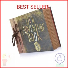 Scrapbook Photo Album Our Adventure Book - DIY Handmade Album Scrapbook Movie Up