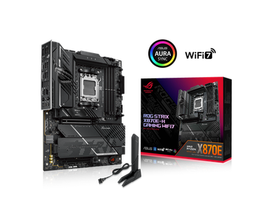 ASUS ROG STRIX X870E-H GAMING WIFI7 with 16+2+1 power stages, DDR5
