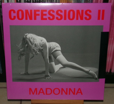 MADONNA CONFESSIONS II RED LP & CLEAR 7'' BRING YOUR LOVE DANCETERIA SCHOOL I FEE