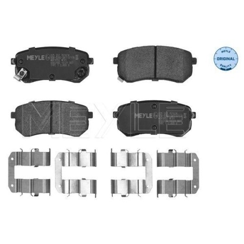 Plaquettes de frein Meyle 0252427614W pour disques avant Hyundai et Kia