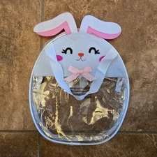 Clear White Detailed Bunny Bag