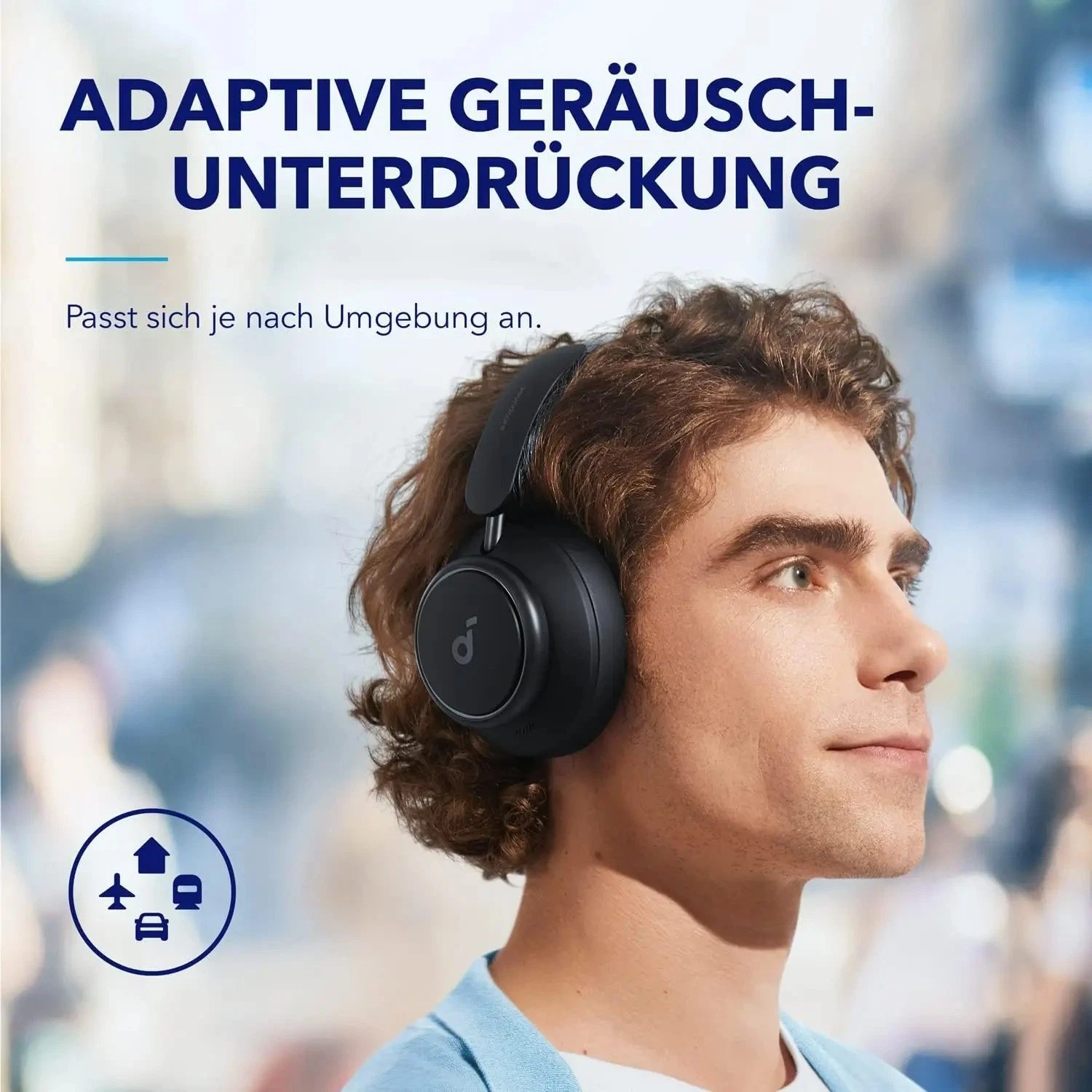 Soundcore Anker Space Q45 Bluetooth Kopfhörer 50 Std. Wiedergabe App Steuerung - Bild 6 von 7
