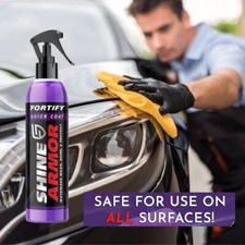 SHINE ARMOR Ceramic Coating Fortify Quick Coat Car Wax Polish Spray 8 oz Bottle