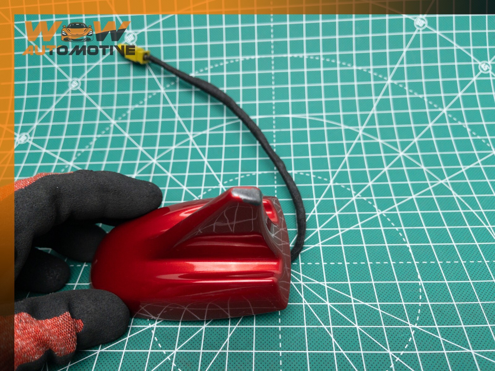 14-16 MASERATI GHIBLI REAR SHARK FIN ANTENNA RED OEM