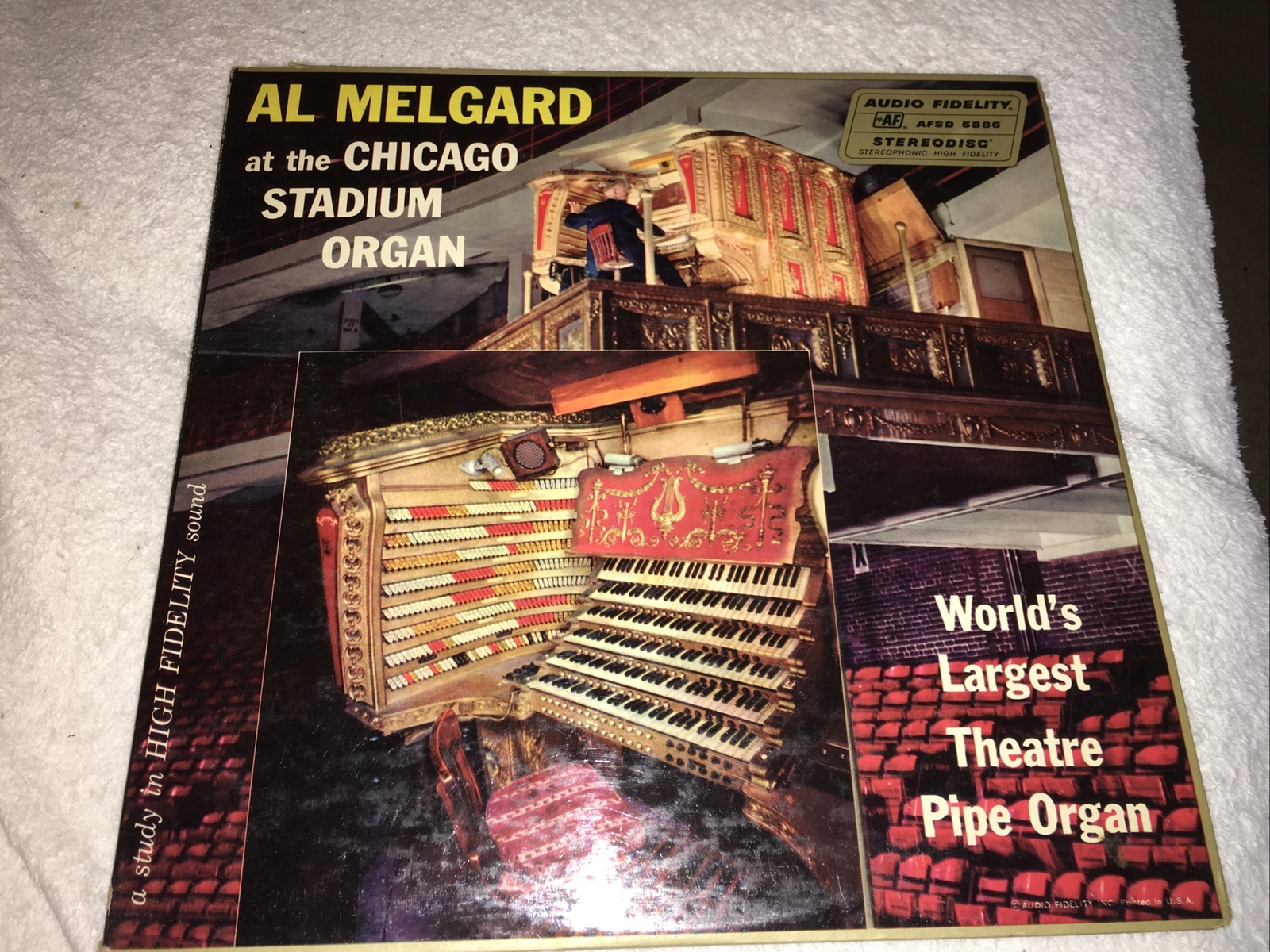 AL MELGARD at the Chicago Stadium Organ LP Stereodisc AFSD 5886 eBay