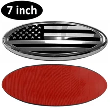 7 inch For Ford F150 F350 FRONT GRILL Tailgate US Flag Oval Emblem Badge