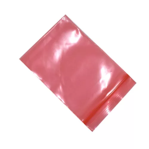 Schermatura antistatica ESD rossa per zip plastica chiusura antistatica sacchetti elettronici - Foto 4 di 4