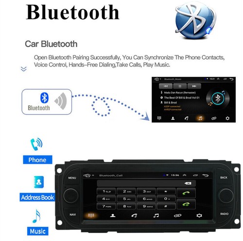 6,8" Android 14 Autoradio GPS Wifi für Chrysler Jeep Dodge 1998-2010 mit Carplay - Bild 11 von 24