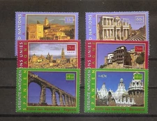UNITED NATIONS 2000 World Heritage Spain NY 784-85 Geneva 362-3 Vienna 279-80