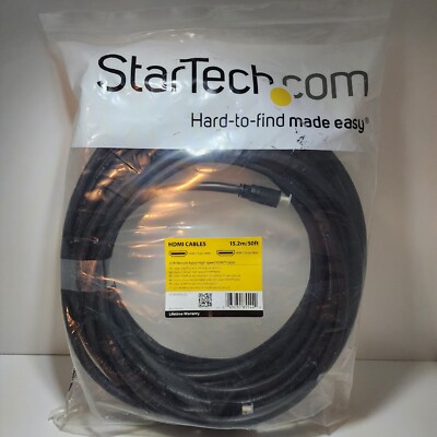 StarTech HDPMM50 Plenum Rated High Speed HDMI Cable 50' Feet