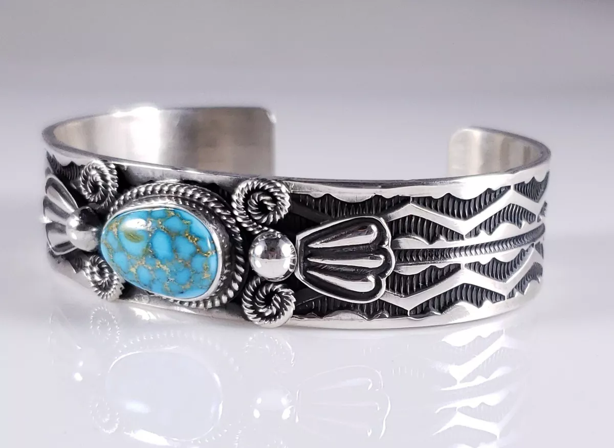 Andy Cadman Navajo Sterling Silver Stacker Cuff Bracelet Kingman