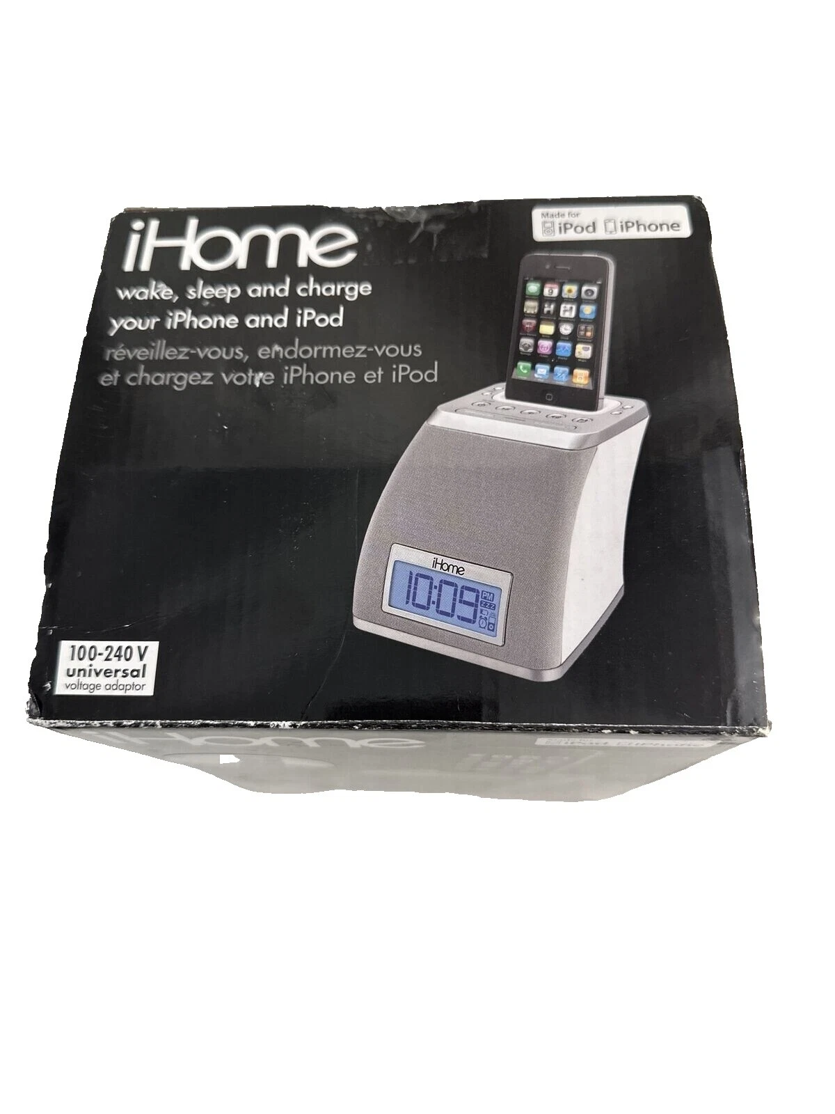 Reproductor de audio Blanco iHome Muelles y mini altavoces para Apple