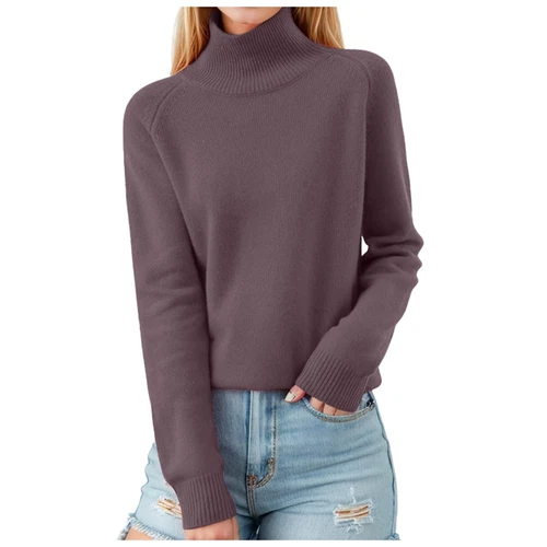 Damen Pullover Langarm Freizeit Rollkragenpullover - Bild 6 von 38