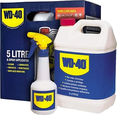 Sbloccante WD-40 da 5 L Multifunzione lubrifica elimina cigolii Latta + Dosatore