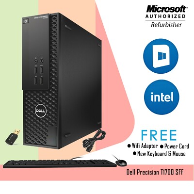 Dell Precision T1700 SFF Workstation Intel i7-4770 3.60 GHz 16G