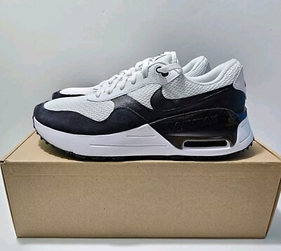Nike Air Max System Black White Men's Running Walking Shoes Sz 10.5 (DM9537-103)