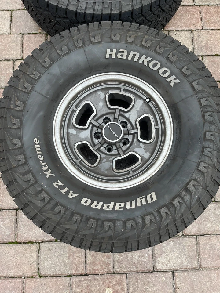 Vision wheels15x8/5x114.3 & 33”x12.5 Hankook At2 Tires - Image 4 of 4
