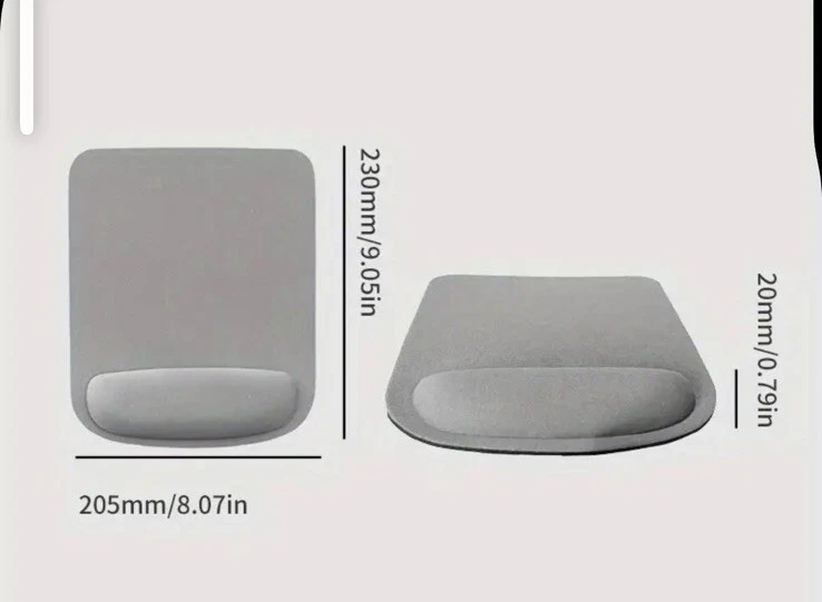 Ergonomic Mouse Pad With Wrist Rest Square Mouse Pad Easy Typing & p - Image 2 of 2