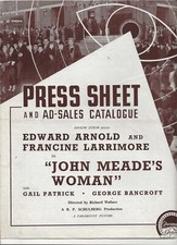 John Meade's Woman British Pressbook 1937 Edward Arnold, Francine Larrimore