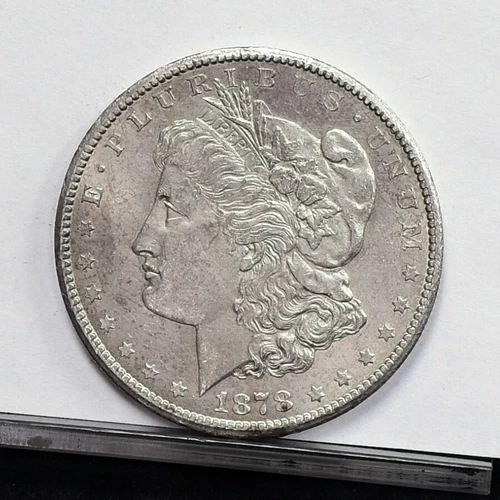 1878-CC Morgan Dollar - V Ch AU Details, Old Cleaned (#59131-L)