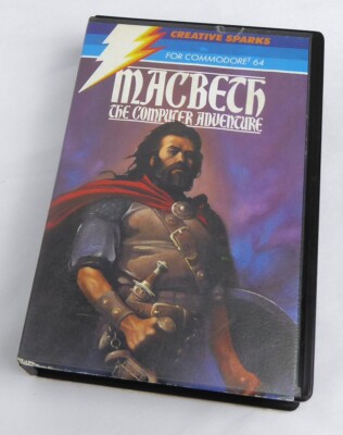 Commodore 64 C64 Spiel -- MACBETH - The Computer Adventure + Buch -- Tape