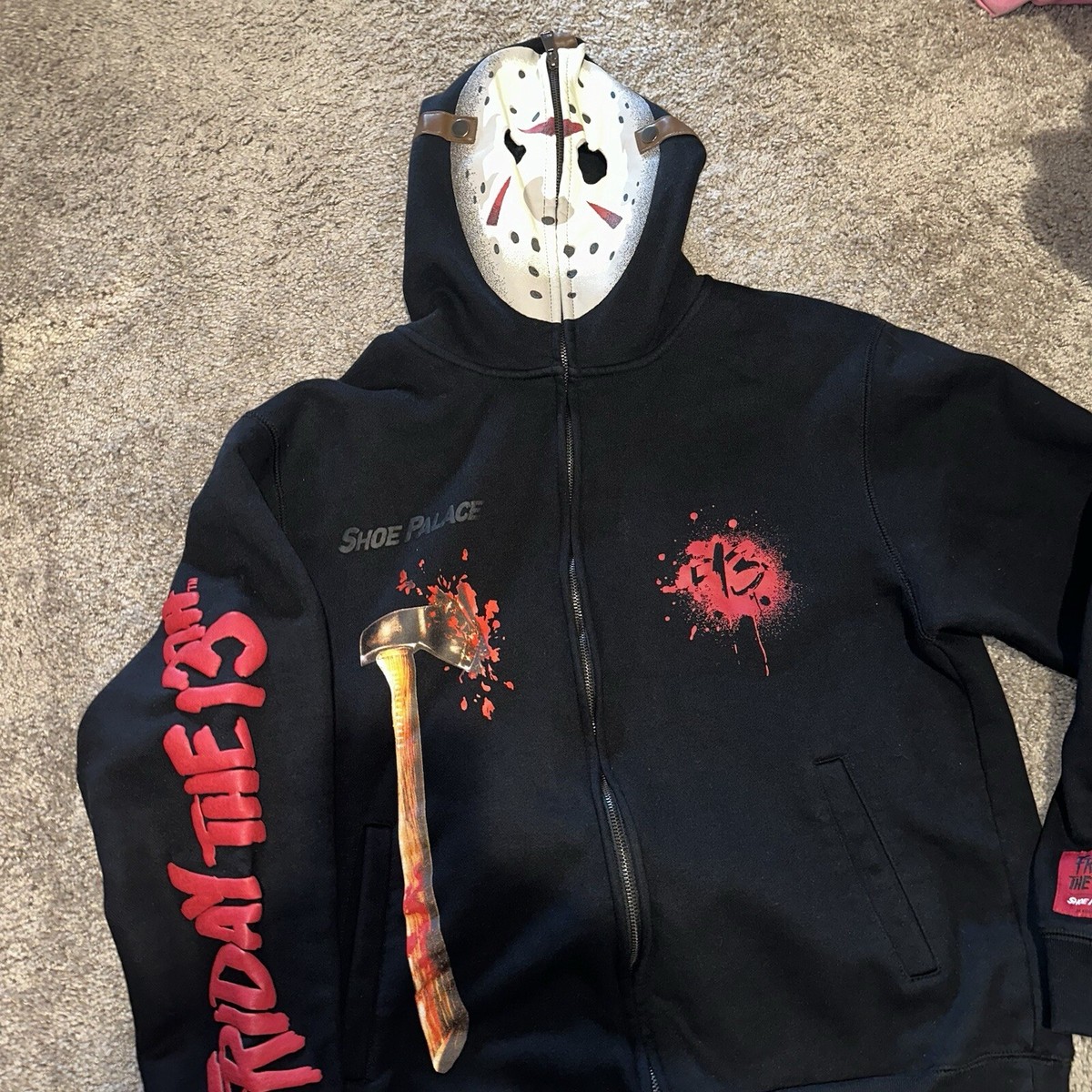 Friday The 13th x Shoe Palace Full Zip Hoodie Glow In The Friday The 13th x Shoe Palace Full Zip Hoodie Glow In The
