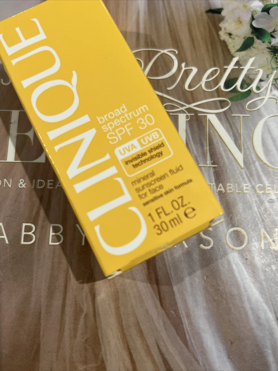 Clinique Broad Spectrum SPF 30 mineral sunscreen fluid for sensitive skin 1 oz