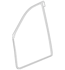 Genuine GM Driver Side Front Door Weather-strip 85530936