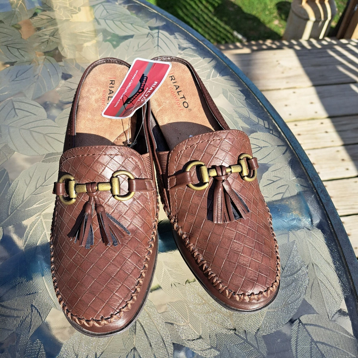 Vegan sales leather mules