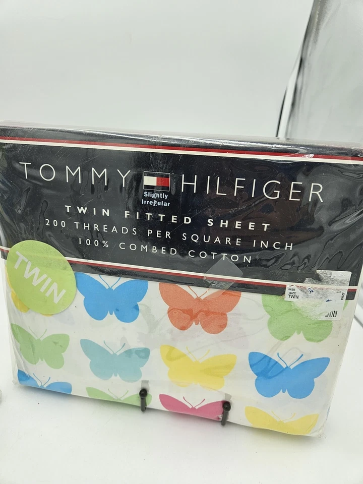 Nuevo Tommy Hilfiger TWIN Butterfly Kisses Niños Niñas Juego de Sábanas Planas y Ajustadas Foto 3 de 4