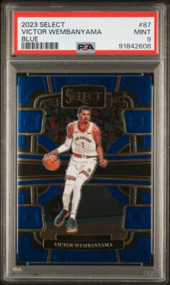Victor Wembanyama 2023 Select #87 Blue PSA 9 RC Rookie Card | eBay
