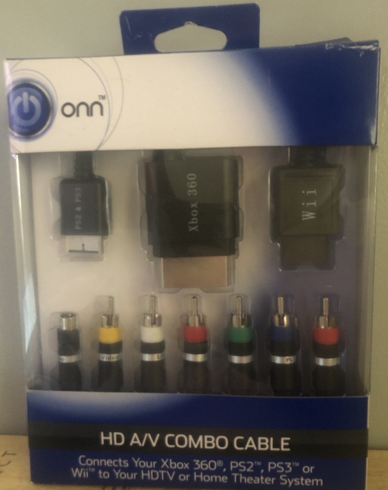 Onn Combo Hd Av Cable For Ps2 Ps3 Wii And Xbox 360 For Sale Online Ebay